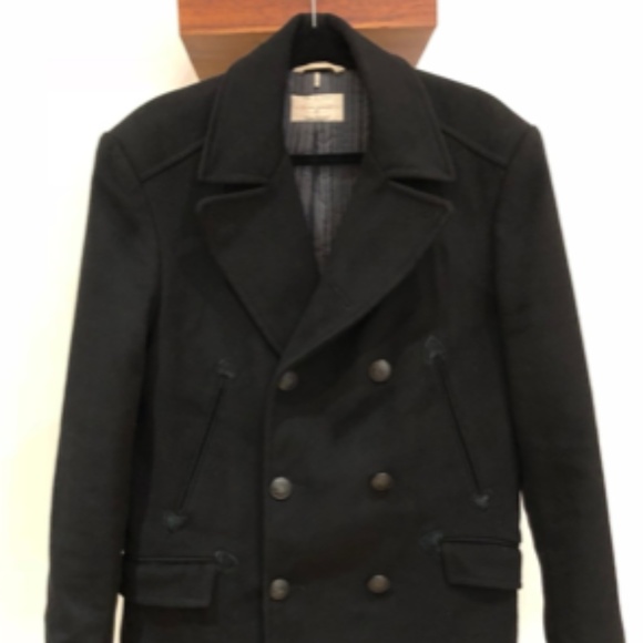 Rag and Bone Navy Wool Pea Coat